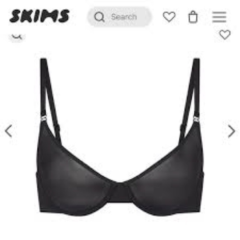 SKIMS Black Jelly Sheet Underwire Bra